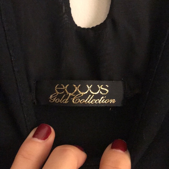 Sexy black dress with gold accents - Picture 4 of 4